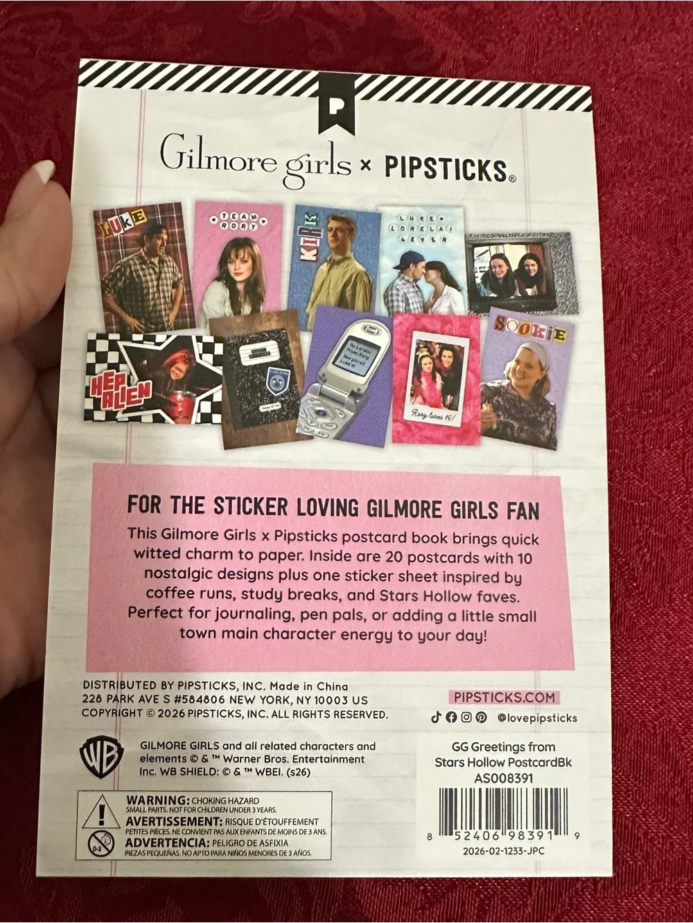 New the Gilmore Girls Greetings from Stars Hollow Postcard Book by Pipsticks